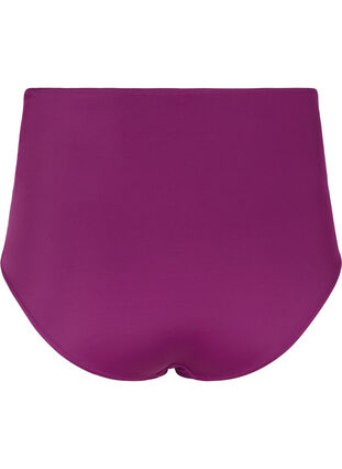 Bikinitrosor med hög midja och draperingar, Dark Purple, Packshot image number 1