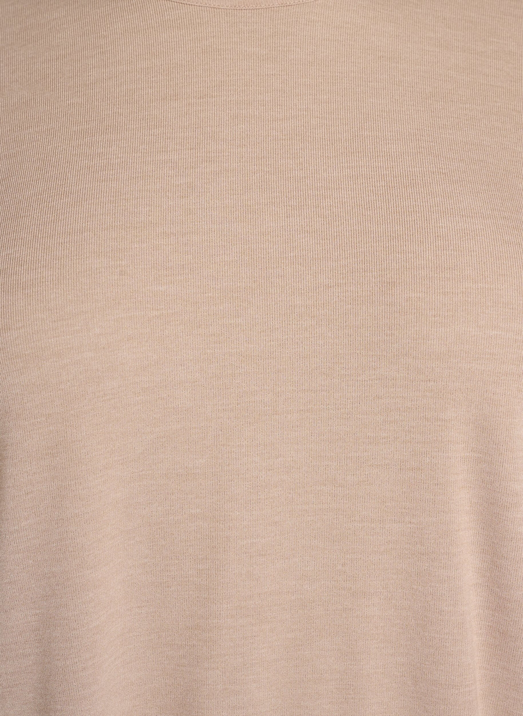 ZizziJerseyblus med 3/4-&auml;rm, Beige, Packshot image number 2