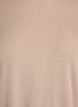 Jerseyblus med 3/4-&auml;rm, Beige, Packshot image number 2