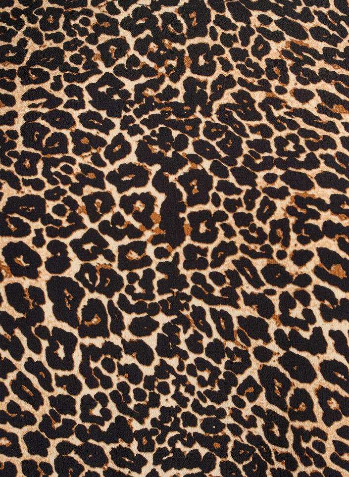 L&aring;ng&auml;rmad tunika med sk&auml;rning, Brun, Packshot image number 2