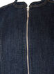 Figurn&auml;ra jacka i denim med dragkedja, Bl&aring;, Packshot image number 2