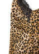 Linne med spets och asymmetrisk nederkant, Brun, Packshot image number 3