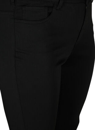 Amy jeans med stay back-funktion och hög midja, Black, Packshot image number 2