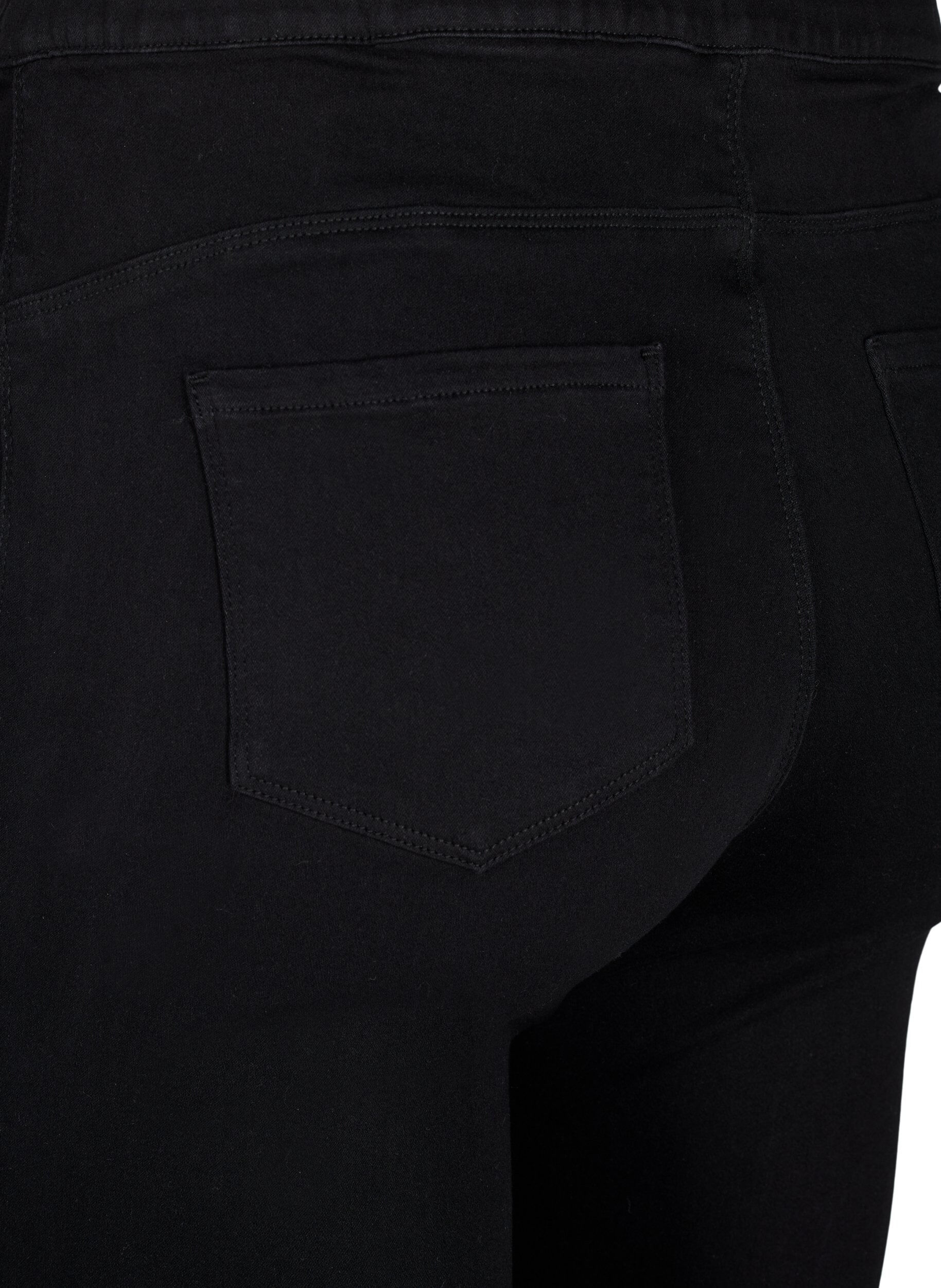 ZizziJeggings med h&ouml;g midja, Svart, Packshot image number 3