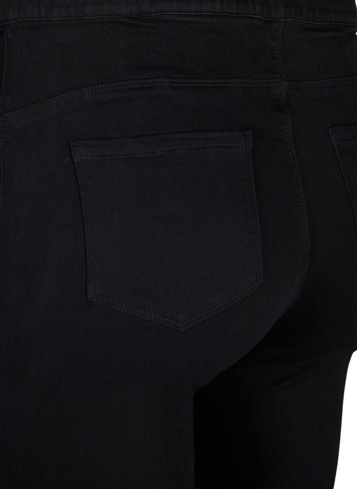 Jeggings med h&ouml;g midja, Svart, Packshot image number 3