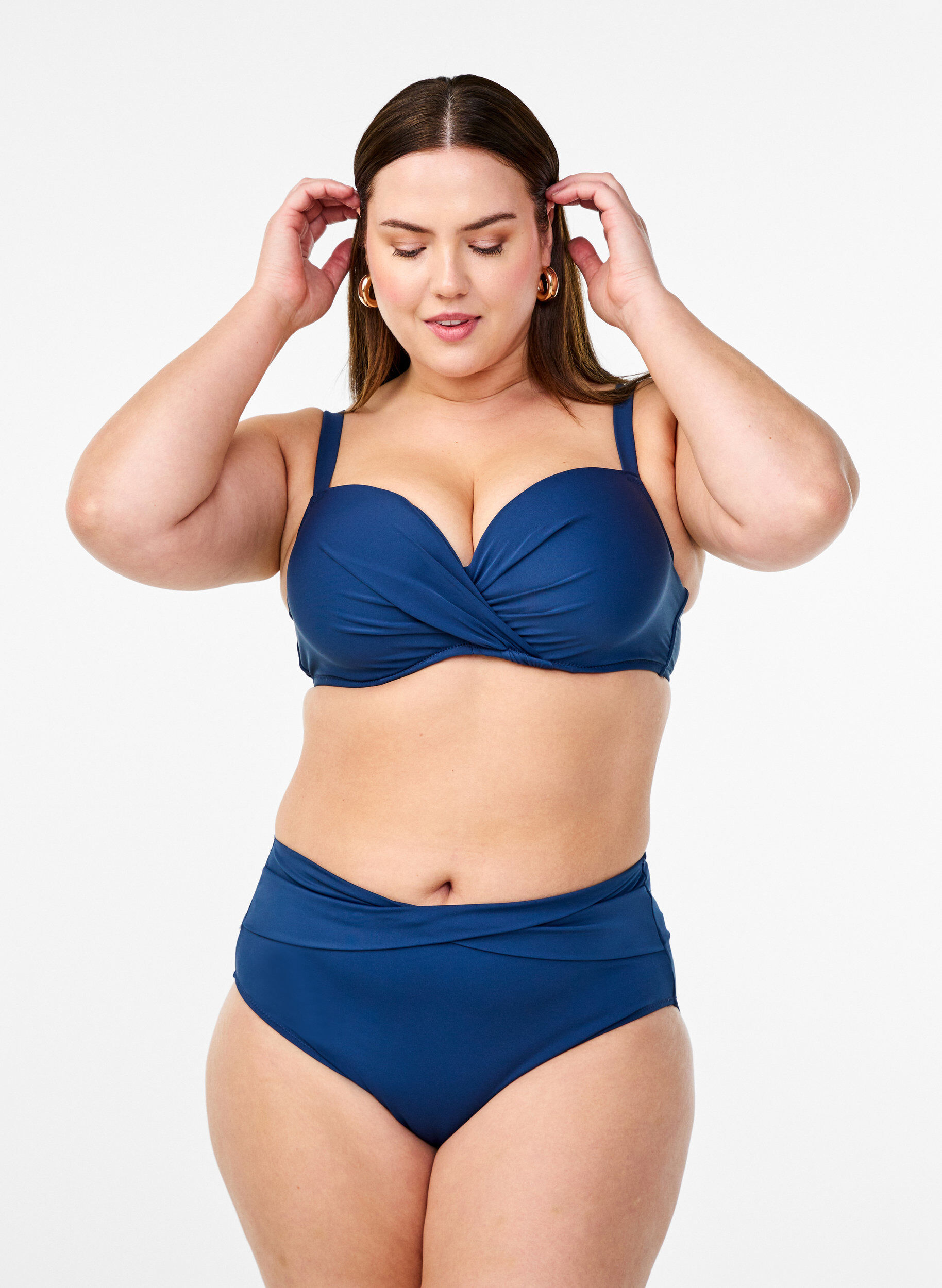 ZizziBikinitrosa med omslagsdetalj, Bl&aring;, Model image number 0