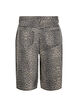 Leopardm&ouml;nstrade jeansshorts i bermuda-modell, Brun, Packshot image number 1