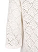Crochet blus med 3/4 ärmar, Sandshell, Packshot image number 3