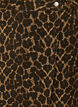 A-linjeformad jeanskjol med leopardm&ouml;nster, Brun, Packshot image number 2