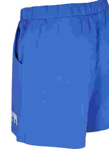 Sweatshirtshorts med fickor, Dazzling Blue, Packshot image number 3