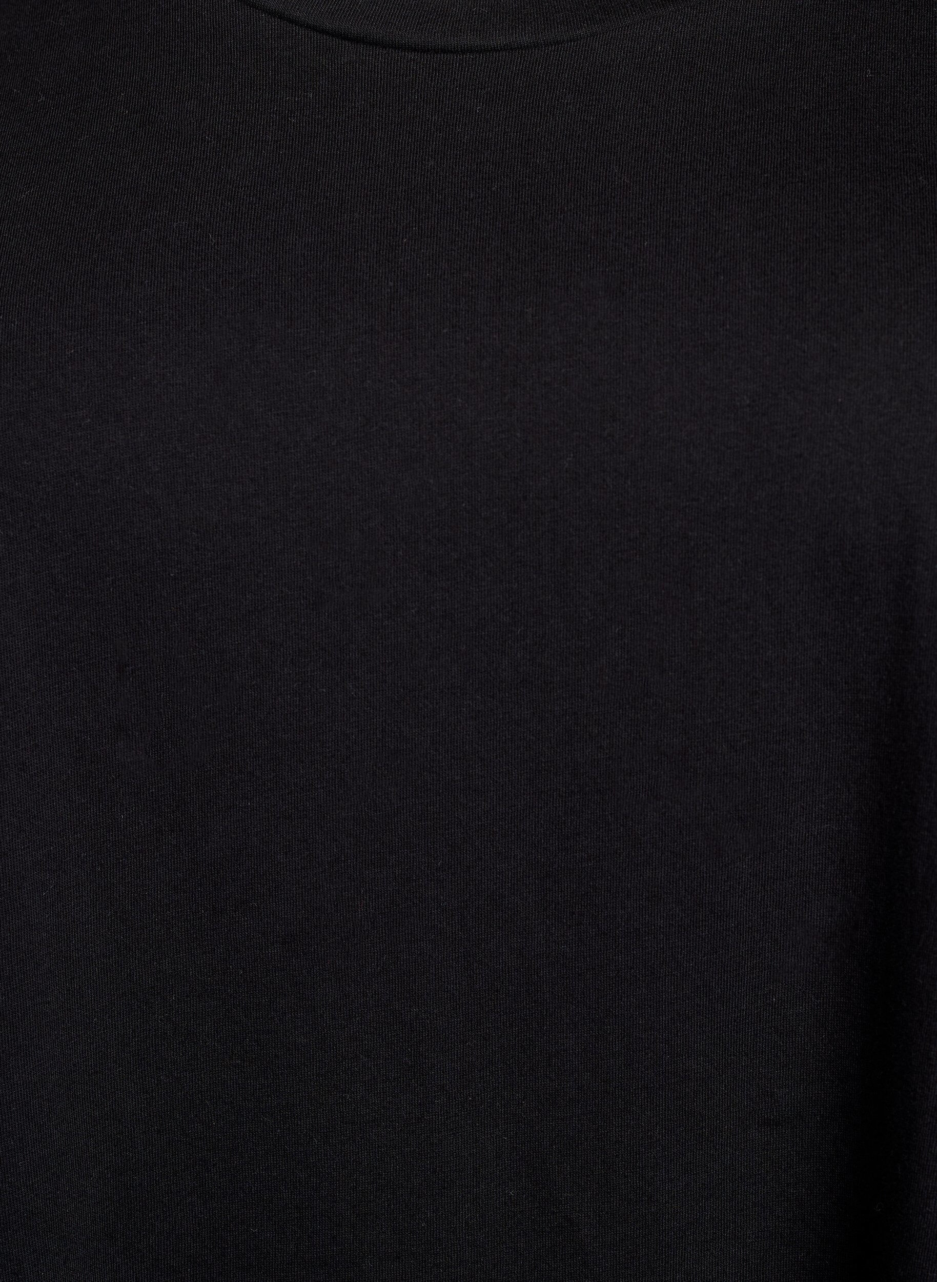 Zizzi 2-pack t-shirtkl&auml;nningar med korta &auml;rmar, Svart, Packshot image number 3