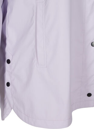 Regnjacka med huva och fickor, Pastel Lilac, Packshot image number 3