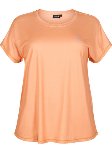 Kortärmad t-shirt för träning, Apricot Nectar, Packshot image number 0