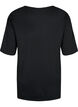 Oversized t-shirt i bomull med tryck, Black GOOD, Packshot image number 1