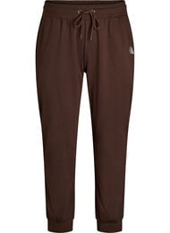 L&ouml;sa tr&auml;ningsbyxor med fickor, Brun