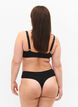 3-pack stringtrosa med spetsdetaljer, Svart, Model image number 1