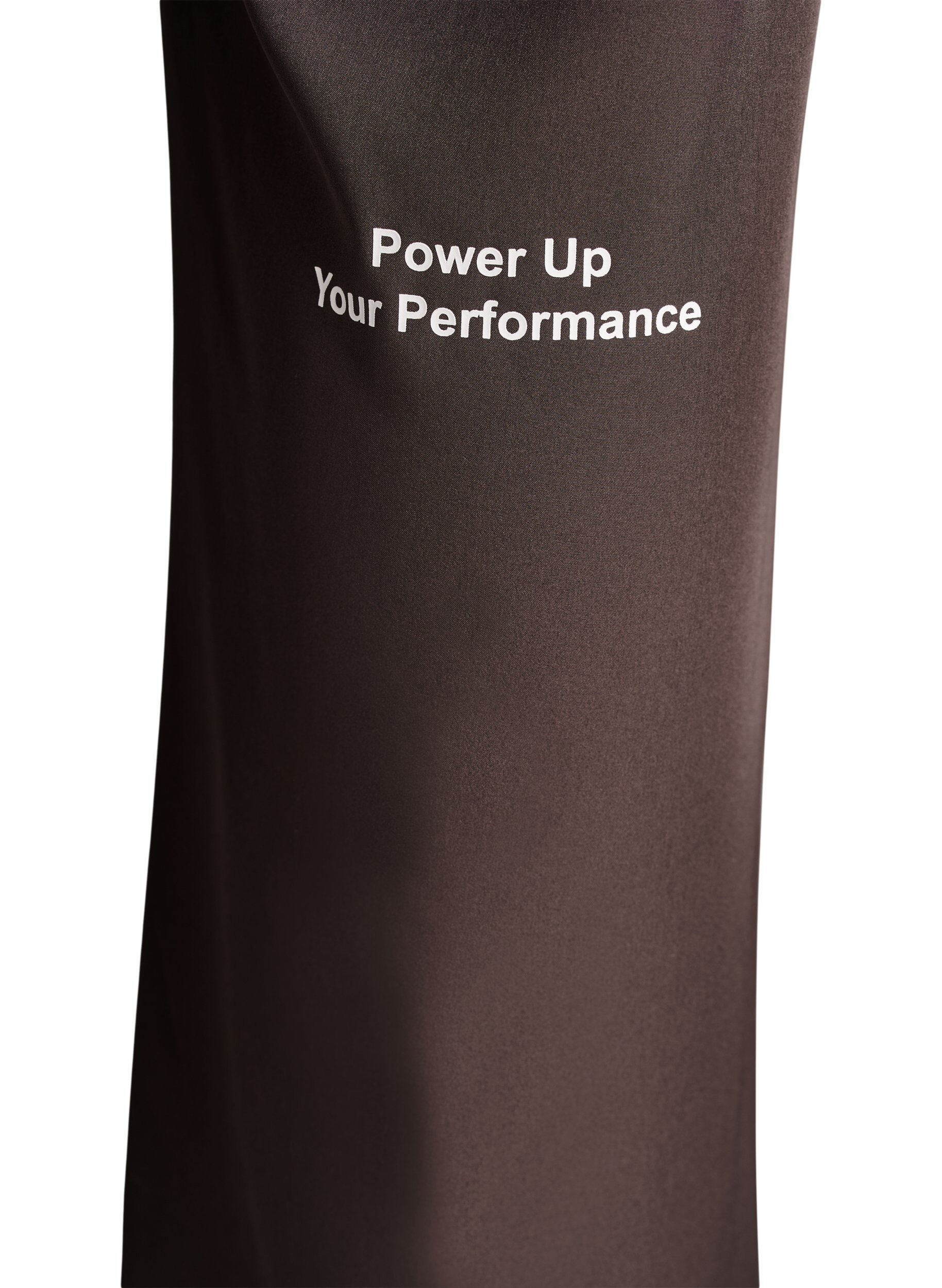 Zizzi Sportiga byxor med h&ouml;g midja och raka ben, Brun, Packshot image number 3