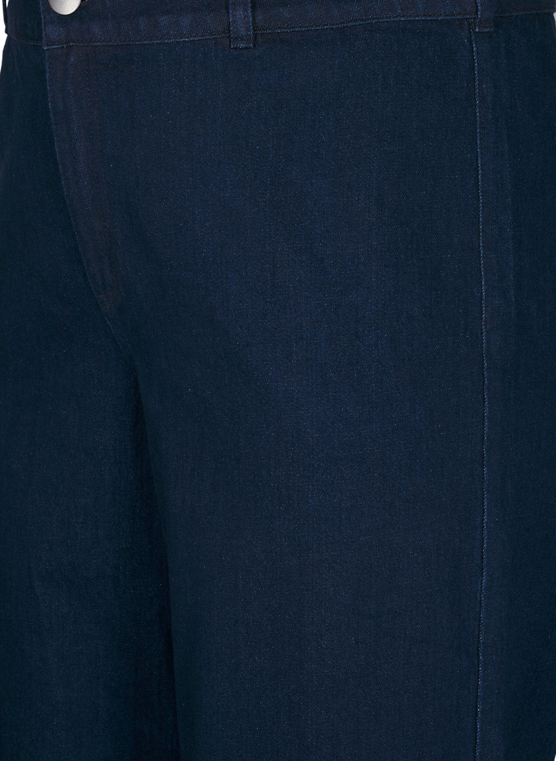 Zizzi Vida jeans med h&ouml;g midja, Bl&aring;, Packshot image number 2