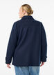 Kort kappa med dubbelkn&auml;ppt kn&auml;ppning, Bl&aring;, Model image number 2