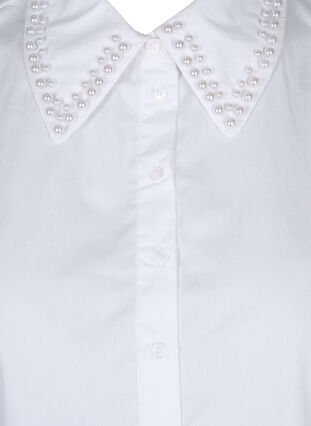 Lös skjortkrage med pärlor, Bright White, Packshot image number 2