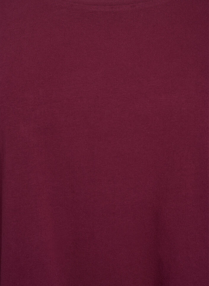 Baslinne i jersey med l&aring;nga &auml;rmar, M&ouml;rk Bordeaux, Packshot image number 2