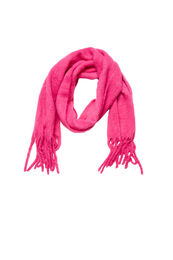 Mjuk halsduk med fransar, Rosa
