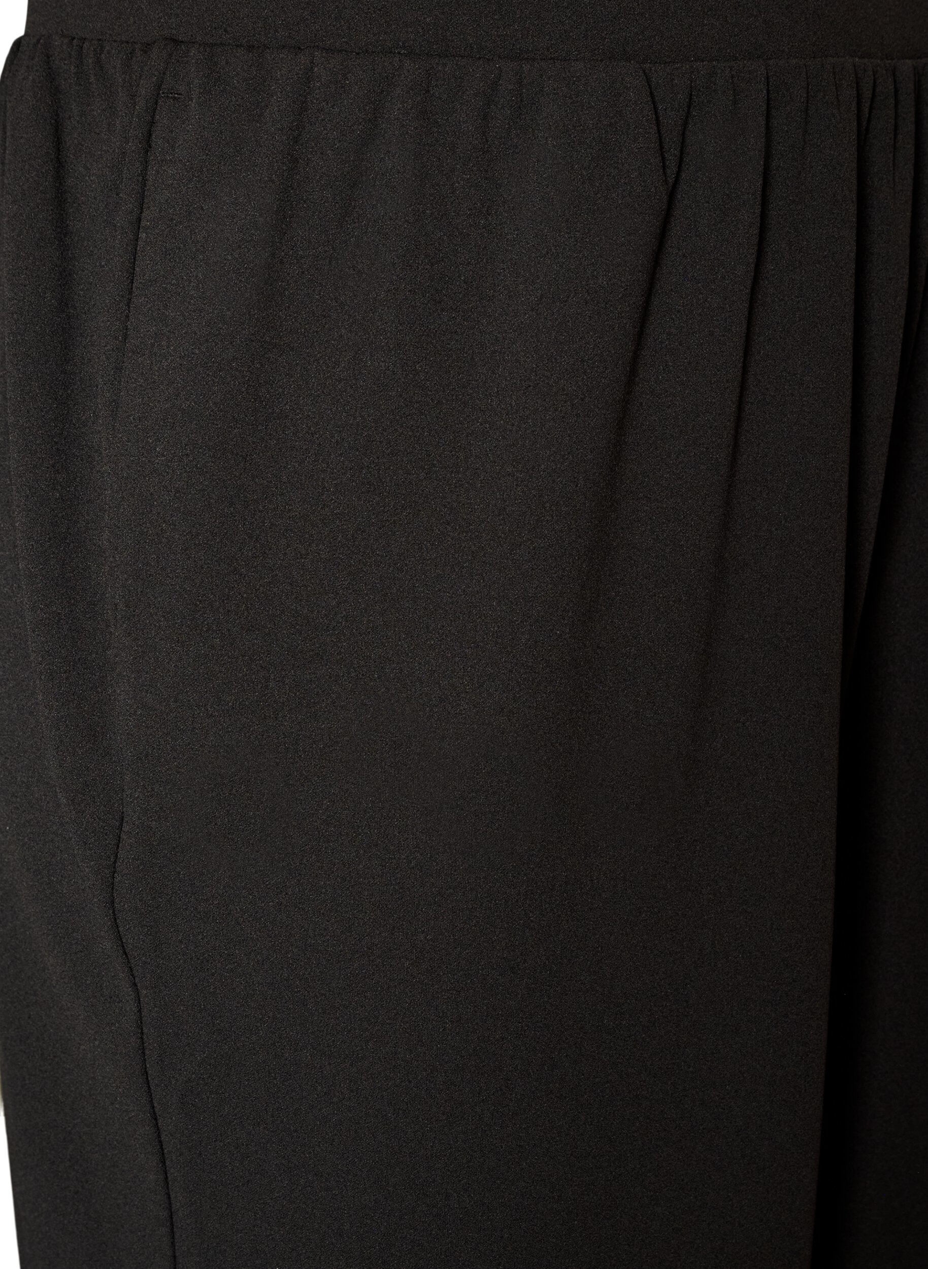 ZizziBallongbyxor i jersey med h&ouml;g midja, Svart, Packshot image number 2