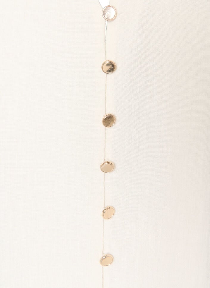 &Auml;rml&ouml;s v&auml;st med v-ringning och knappar, Vanilla, Packshot image number 2
