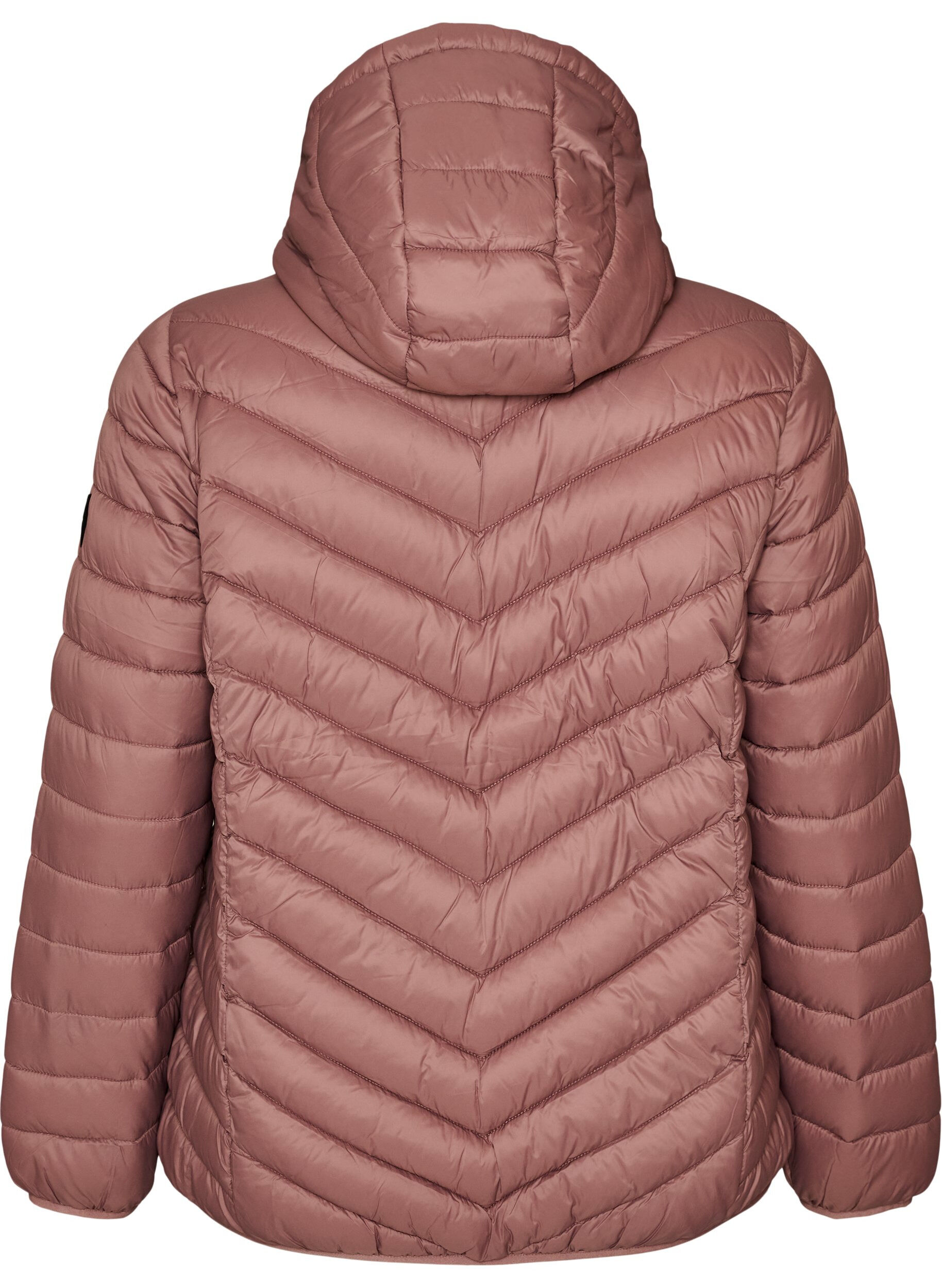 ZizziL&auml;tt jacka med huva, Rosa, Packshot image number 1