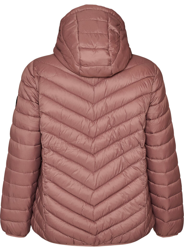 L&auml;tt jacka med huva, Rosa, Packshot image number 1