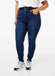 Superslimmade Bea-jeans med extra hög midja, Dark Blue, Model image number 2