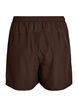 Tr&auml;ningsshorts med innershorts och en mobilficka, Brun, Packshot image number 1