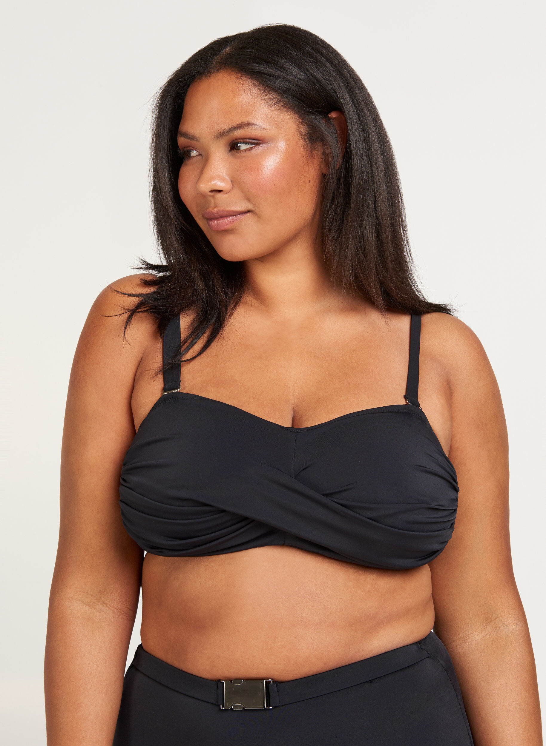Zizzi Bikini&ouml;verdel, Black, Model image number 0