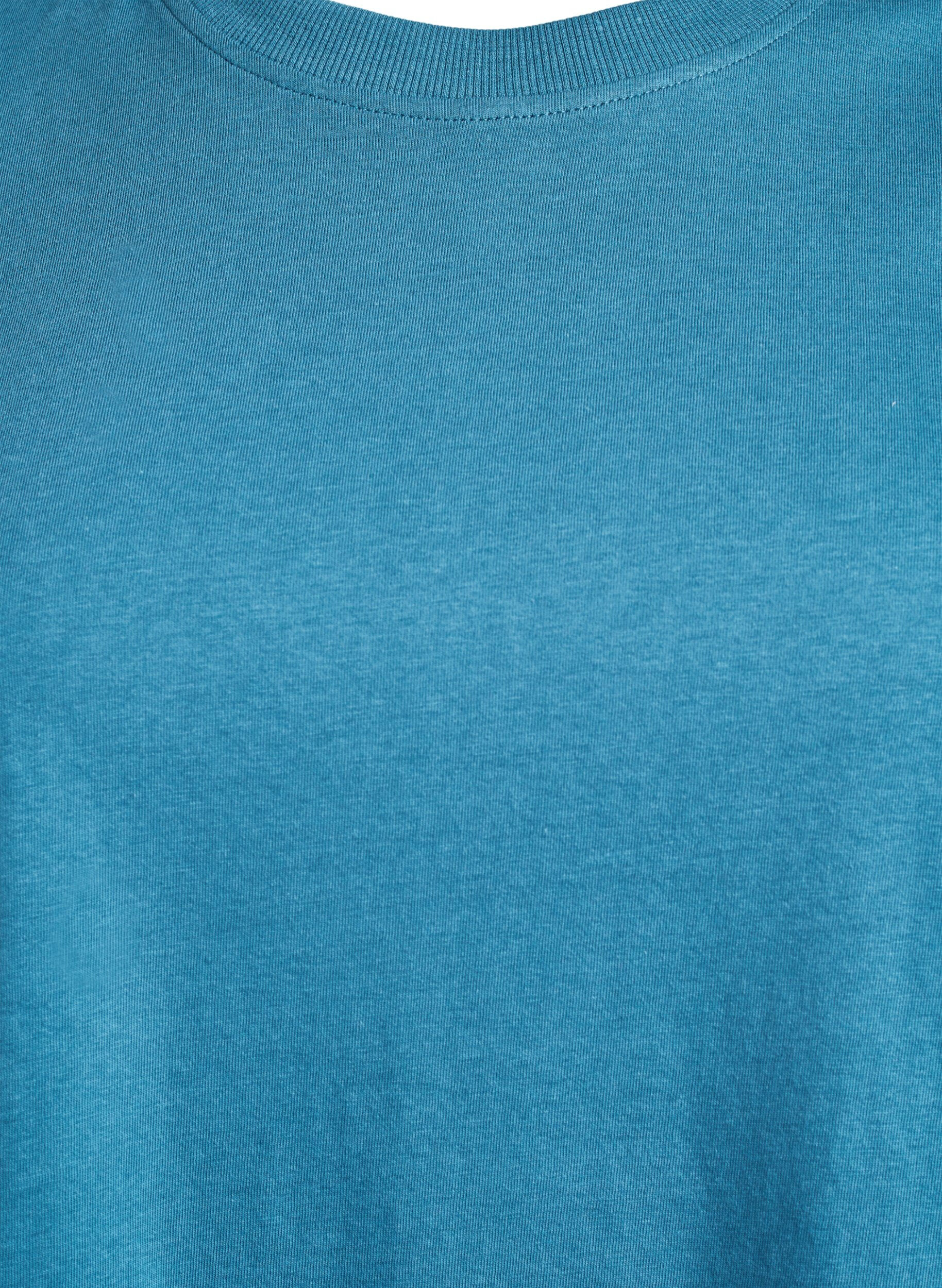 ZizziEnkel t-shirt i bomull med rund halsringning, Bl&aring;, Packshot image number 2
