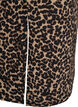 Midikjol med slits och leopardmönster, Brun, Packshot image number 3