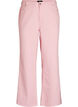 Myra jeans i f&auml;rgad denim med bred passform och texturerat m&ouml;nster, Rosa, Packshot image number 0