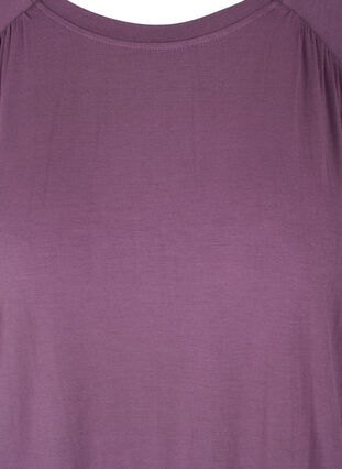 Viskostopp med rund halsringning, Vintage Violet, Packshot image number 2