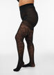 70 denier push-up-strumpbyxor med rosm&ouml;nster, Svart, Model image number 0