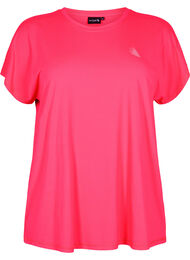 Kortärmad t-shirt för träning, Neon Diva Pink