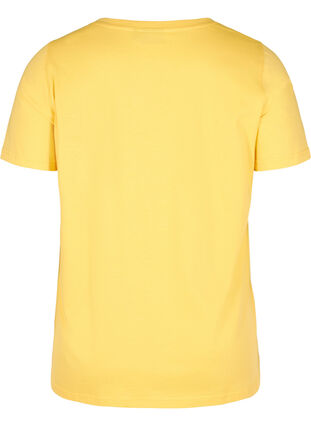 Kortärmad t-shirt med print, Mimosa, Packshot image number 1
