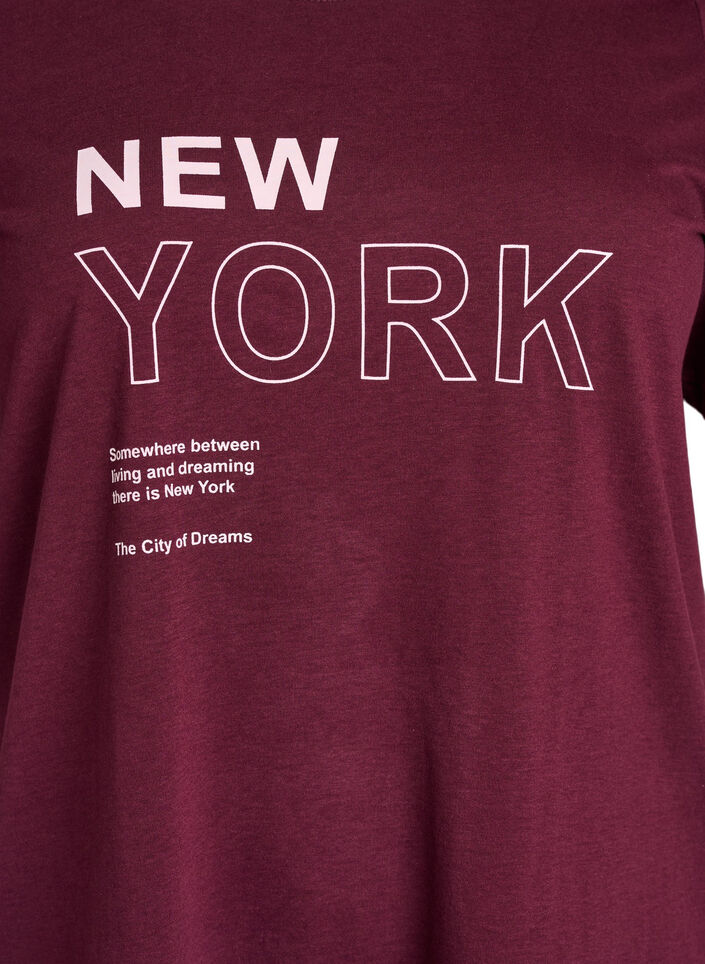 FLASH - T-shirt med tryck, Mörk Bordeaux, Packshot image number 2