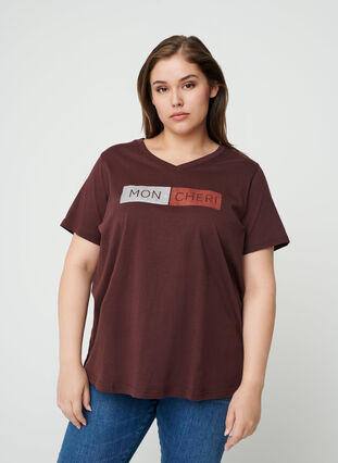 T-shirt i bomull, Fudge, Model image number 0