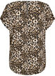 Kortärmad blus med leopardmönster, Leopard AOP, Packshot image number 1