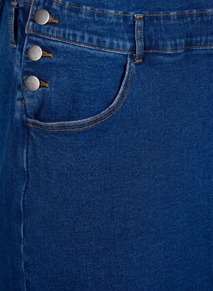 Hängselklänning i denim, Dark Blue Denim, Packshot image number 3