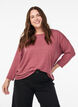 Jerseyblus med 3/4-&auml;rm, Rosa, Model image number 0