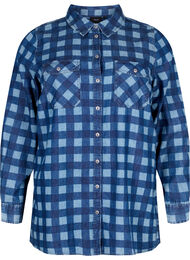 Bomullsskjorta i paisleymönster, Blue Check