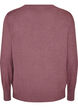 Stickad blus med rund halsringning, Rosa, Packshot image number 1