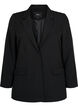 Klassisk blazer med knapp, Black, Packshot image number 0