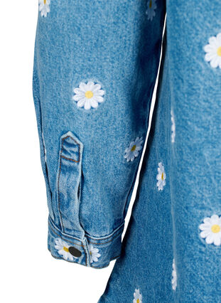 Jeansskjorta med lös passform, L.B. Flower, Packshot image number 3
