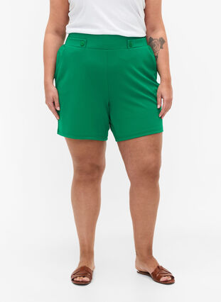 Shorts med fickor och lös passform, Jolly Green, Model image number 2